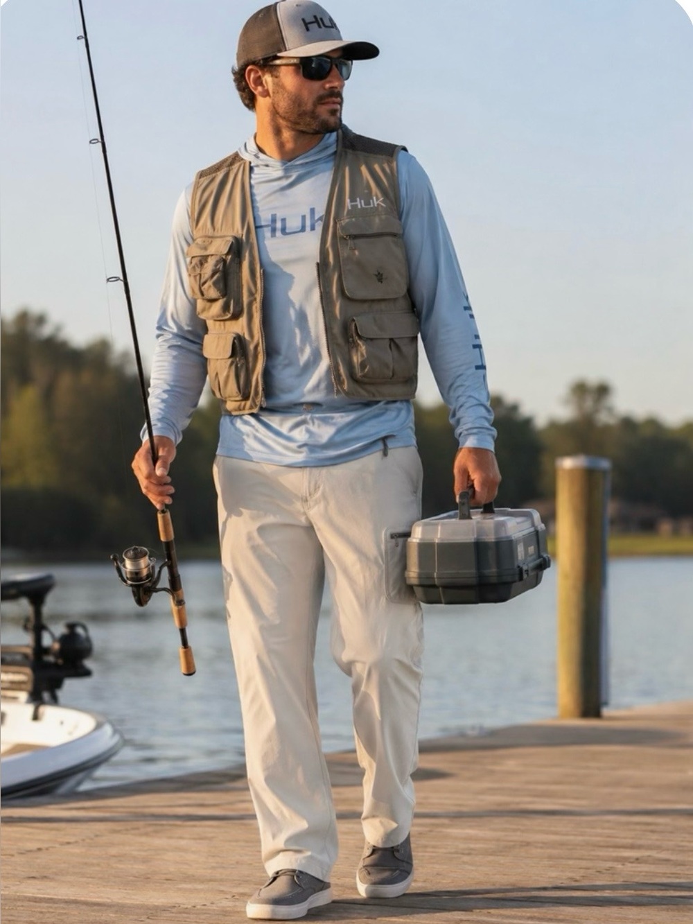 Gorpcore Huk Waypoint Performance Fishing Pants XXL in Sandatone Angler Gear.